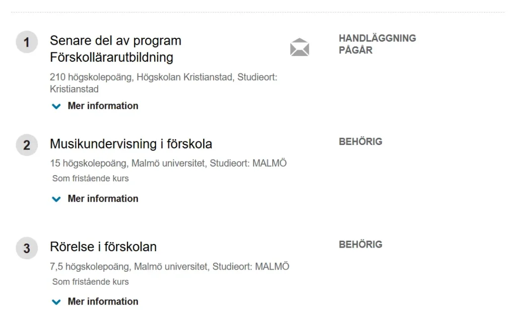 behörig och handläggning