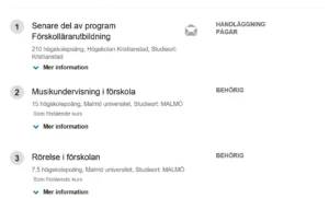 behörig och handläggning